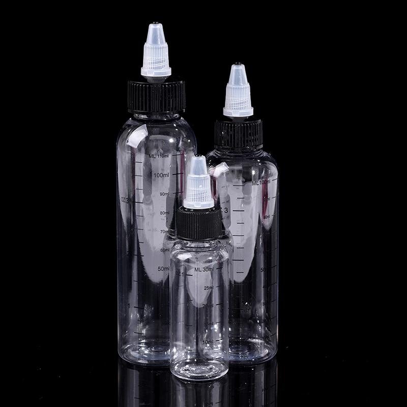 Product Introduction of 30ml-250ml Plastic PET Liquid Capacity Dropper Bottles Pigment Ink Containers Transparent Organiser 23