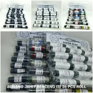 Benang Jahit Isi 36 Pcs/3 Lusin Merk Super Draw Harga Ekonomis