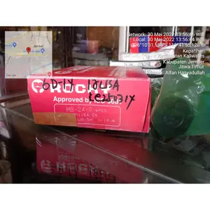 Klep / Engine Valve Mitsubishi Mitsubishi FUSO FM215 / Goprak (6D14) / Fighter 6D15 / 6D16 Merk Rocky Jepang Asli