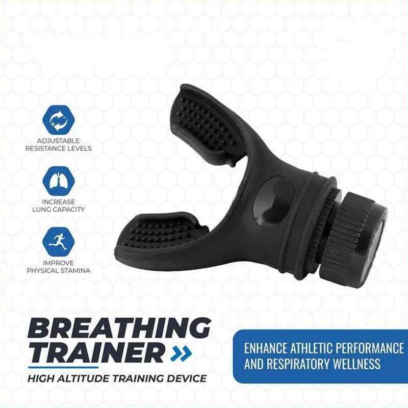 Portable Breathing Trainer, Adjustable Breathing Resistance Tool, Breathing Training Tool for Home Gym Workout, Fitness Equipment 2
