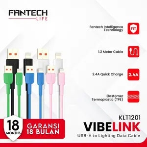Fantech Life Kabel Data USB Kabel Data USB 120CM Fast Charging 2.4A K102 Pengisian Cepat & Tahan Lama