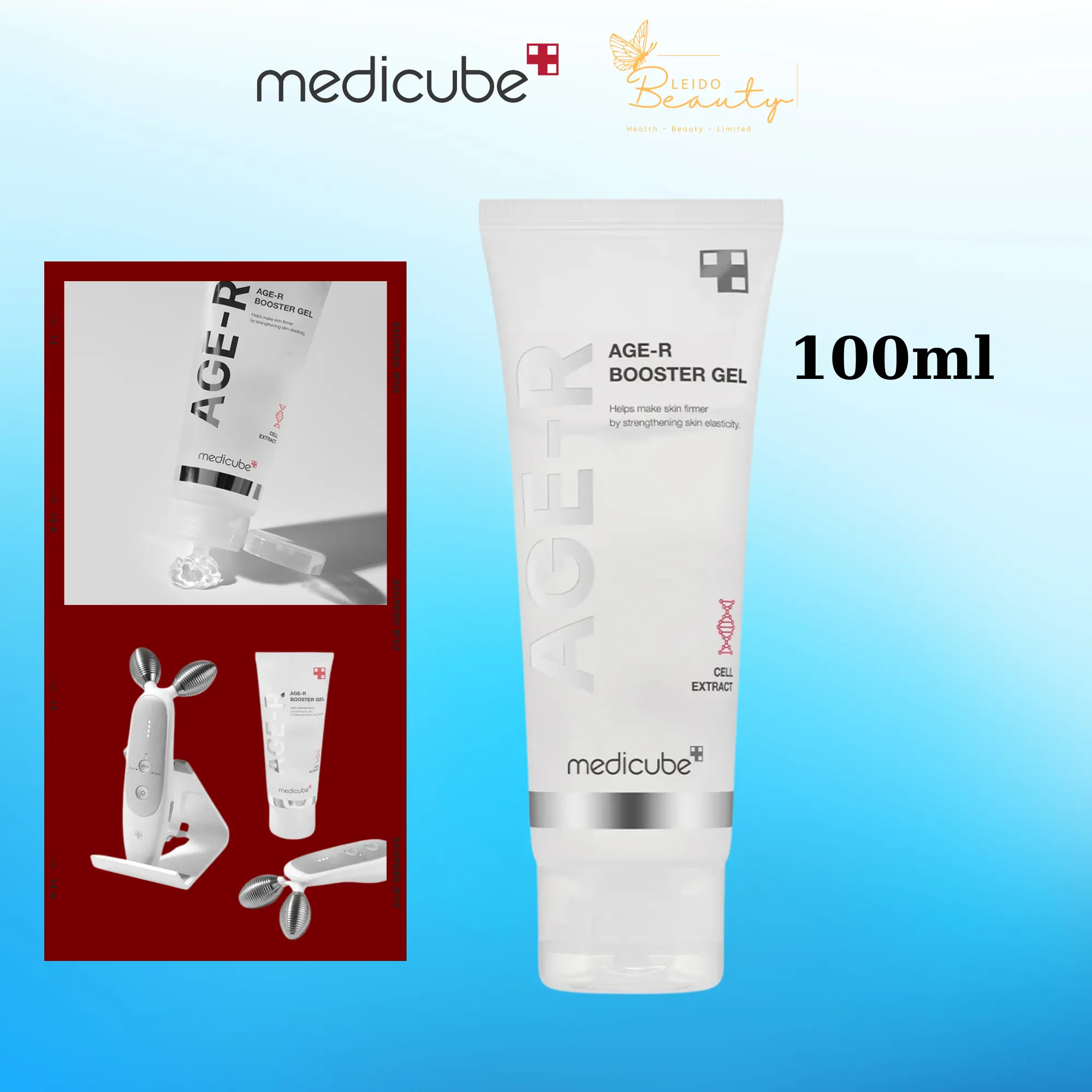 (Chính hãng) Dưỡng căng bóng Medicube Age-R Booster Gel 100ml chuyên dụng Skincare Làm Đẹp Da Dưỡng Ẩm Da Chăm Sóc Da Nữ Nam