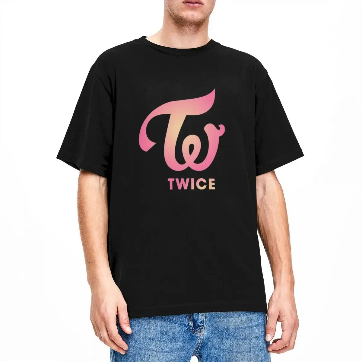 Summer couple loose plus size T-shirt 3D printed creative short sleeved top loose plus size thin breathable T-shirt