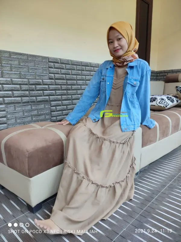 Jaket Jeans Wanita Oversize Jaket Denim Snow Black Snow Blue Wanita Viral 2