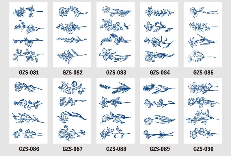 Product Introduction of Herbal Juice Semi-Permanent Temporary Tattoo Stickers Waterproof Long-Lasting Alphabet Fresh Style Tattoos tattoo  sticker  30  days 11