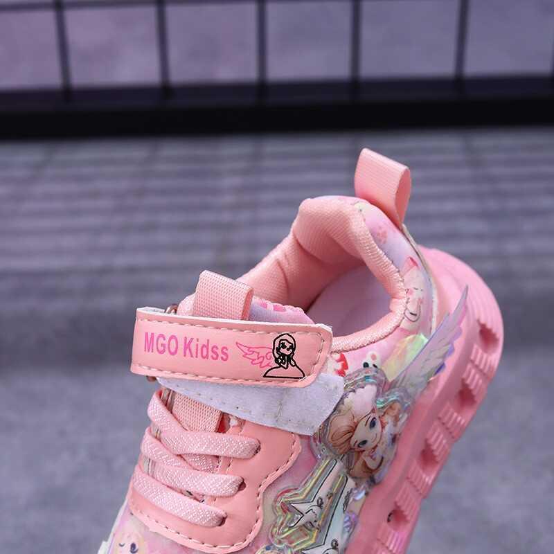 Product Introduction of Light Up Spring and Autumn New Single Girls' Sports Baby Casual Little Girls Lightweight Princess Shoes 19