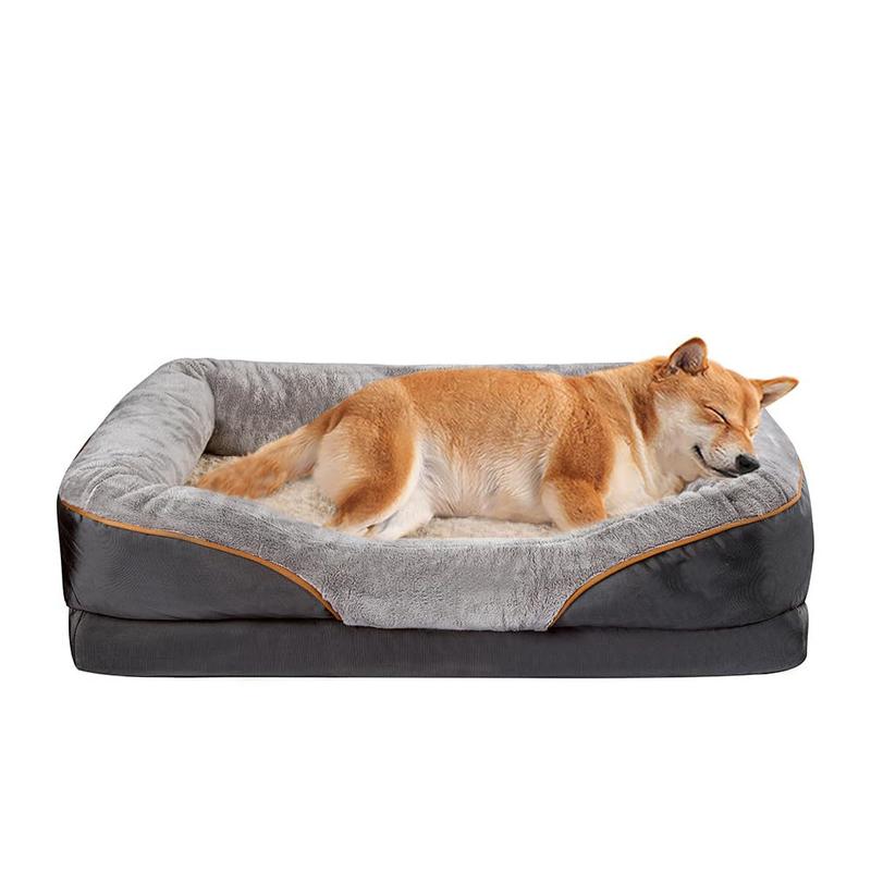 Memory foam dog bed with removable washable cover hotsell