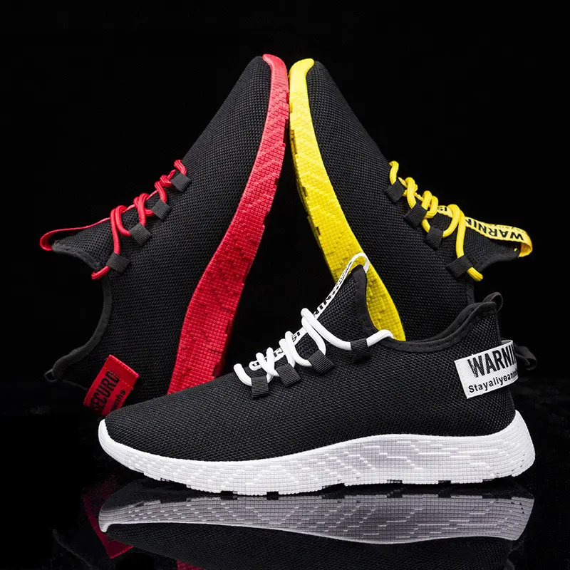 2020 New Flyknit Breathable Mesh Sneakers Men's Fashion Trendy Running Shoes Casual Shoes