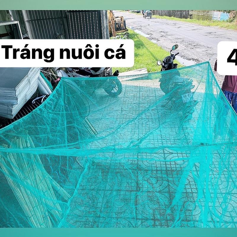 Mùng vèo nuôi cá, tráng nuôi cá, nuôi ốc, có nắp đậy, 2x4m, 2x3m,2x2m... 1