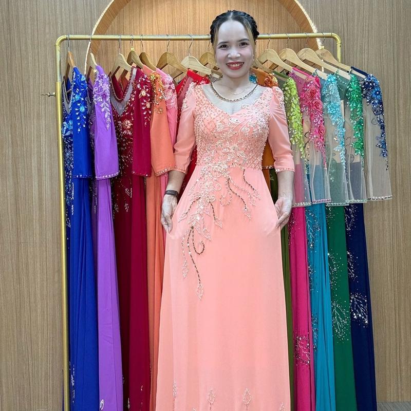 Áo dài dạ hội hàng thiết kế cao cấp 6