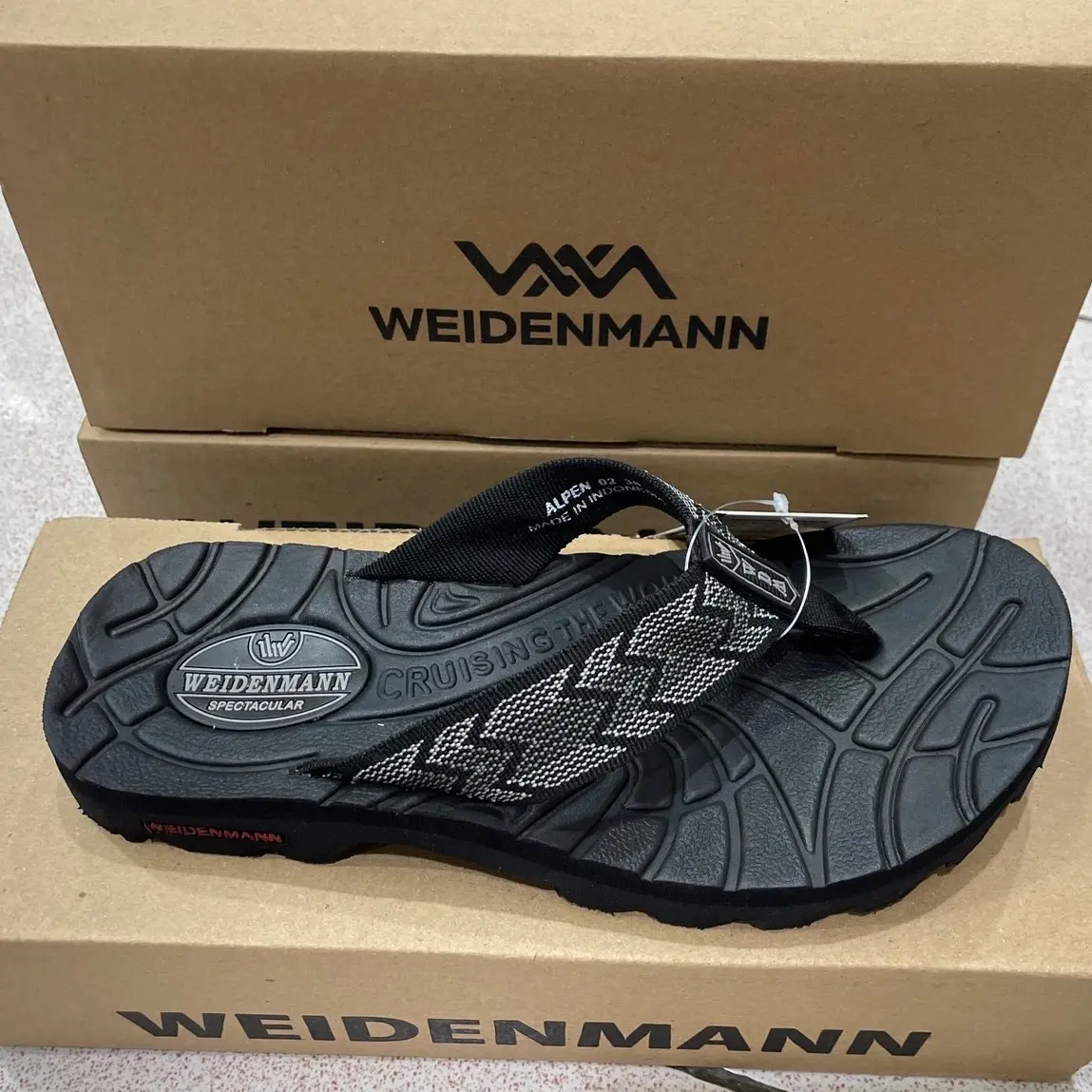 Sandal Pria Weidenmann Alpen 02 Original Cowok Kuat nyaman anti slip distro Adventure hiking Outdoor jepit