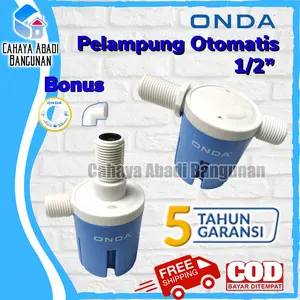 Pelampung Otomatis Tandon Toren Kran Air Tanpa Listrik ONDA 1/2 Inch