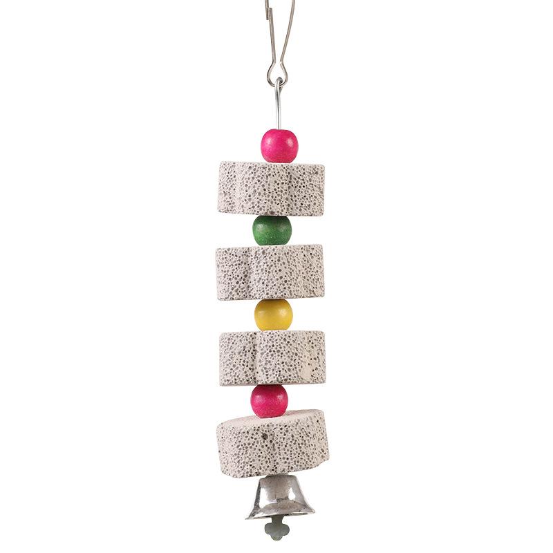 Product Introduction of Parrot Teeth Grinding String Grinding Stone Mineral Parrot Bird Toy Supplies Parrot Bite Toys 5