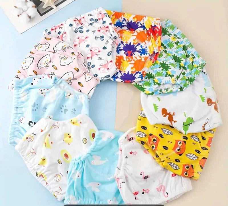 Combo 05 Quần Bỏ Bỉm Vải Riokids Chống Hăm Dành Cho Bé Size 80 90 100 110