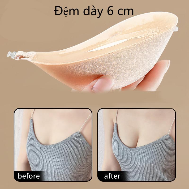 Áo Lót Dán Áo Bra Dán Cài Trước Nâng V1 Tạo Khe Mút Dày 6cm Tặng Kèm Dây Trong Chống Tuột  Kem 230558 Nữ Bra Kaki Áo Ngực Miếng Dán Ngực