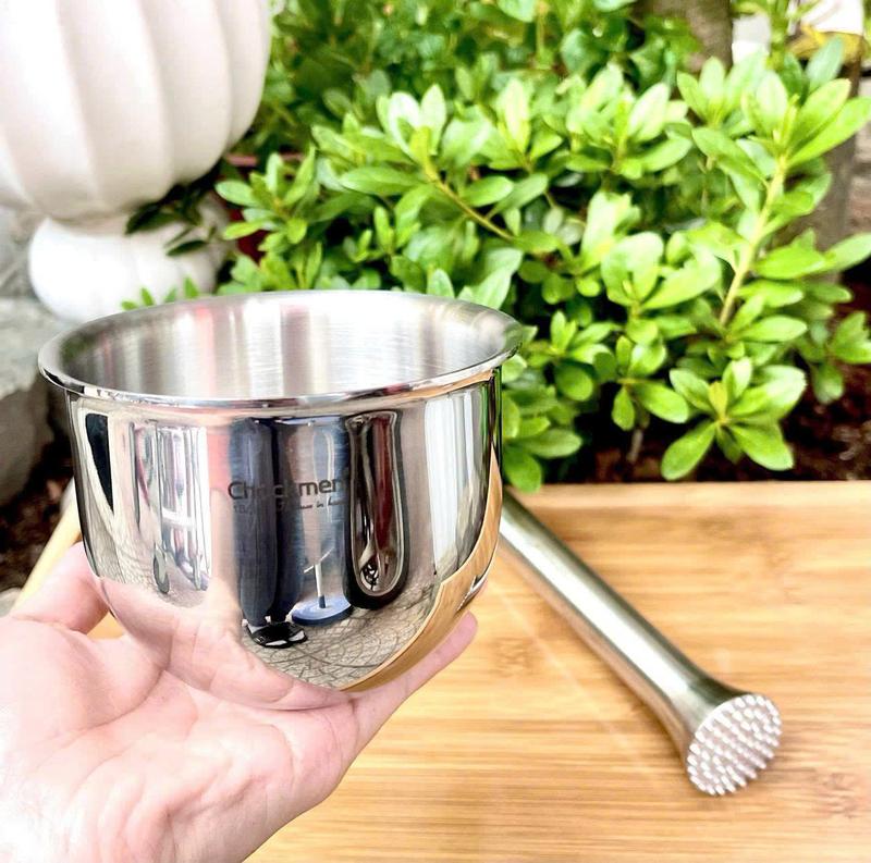Bộ cối chày gia vị Chockmen chất liệu inox nguyên khối 304 không gỉ đa năng [CKM202] 2