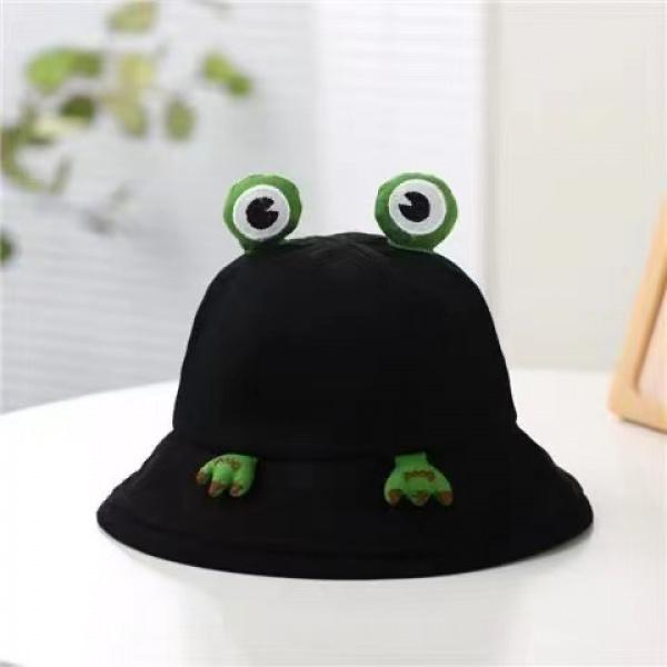 Product Introduction of Cute Frog Hat Bucket Hat Sun Protection Sun Hat All-Match Cartoon Bucket Hat Hats 2