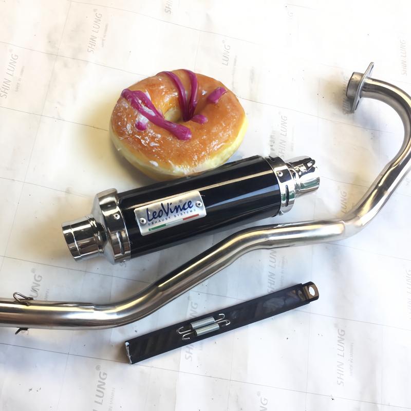 Pô Leovince Full Cổ Gắn Sirius, Axelo, Taurius, Jupiter, Ex50cc, Wave 50cc, Wave 110 Ex 135 150 - LeoVince - Phụ Tùng, Phụ Kiện