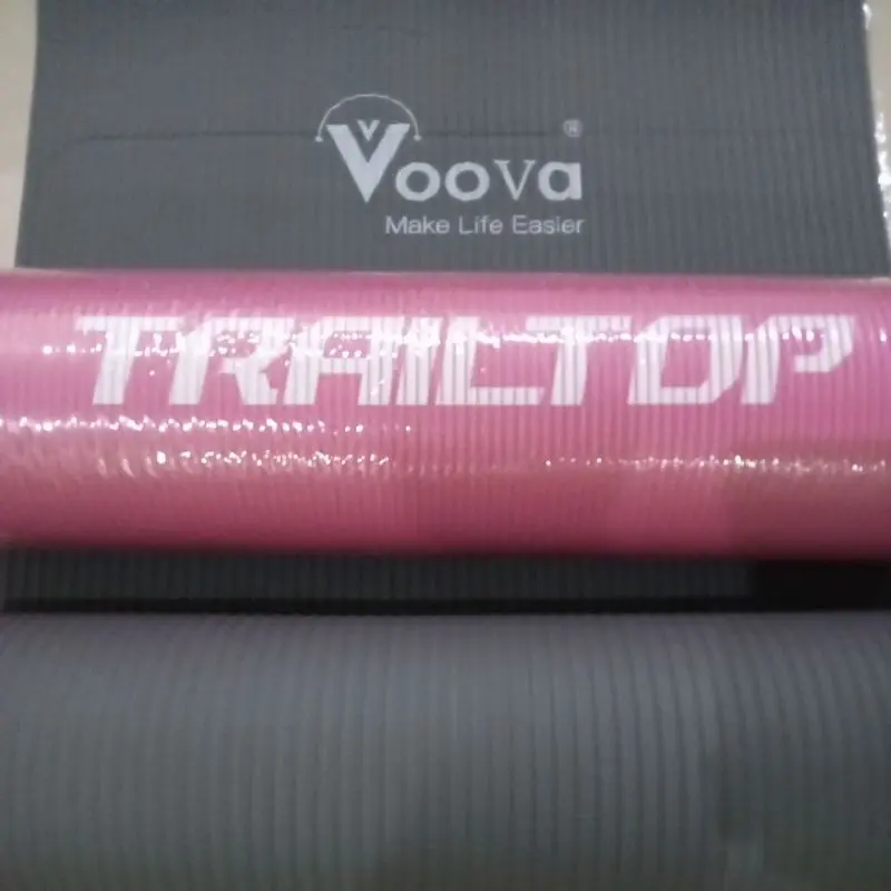 Matras Olahraga Yoga Mat Anti Slip 8mm 10mm Bahan NBR Nyaman Alat Sport Fitness Indoor di Rumah
