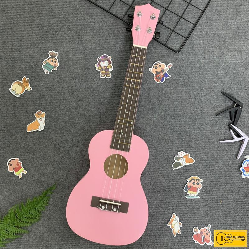 ĐÀN UKULELE CONCERT 23INCH HỒNG NHẠT nhạc cụ gẩy