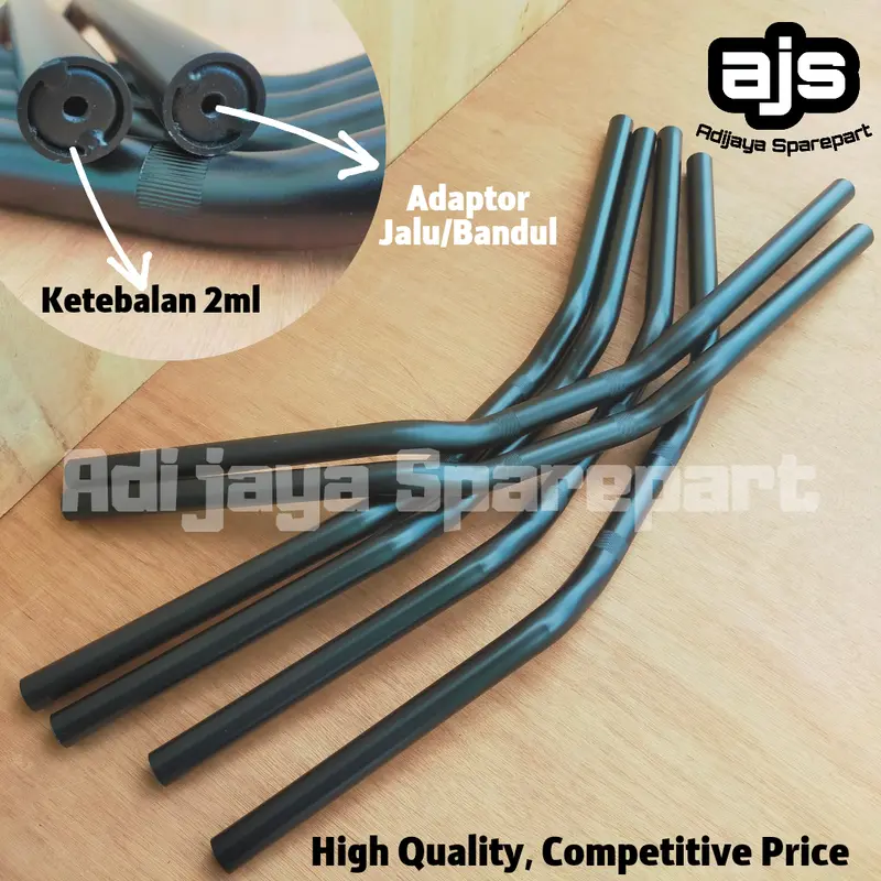 Stang Stir RZR Bisa Dipasang Baut Jalu Bandul Pnp Beat Street Vixion Old New Cb150R LED Old Gl RxkingTebal Sparepart Motorcycle Crom 2