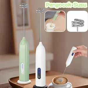 Coffee Milk Frother / Mini Hand Mixer Portable / Alat Pengaduk Serbaguna / Matcha Frother / Pengocok Susu/ Mixer Mini Coffee Milk Frother