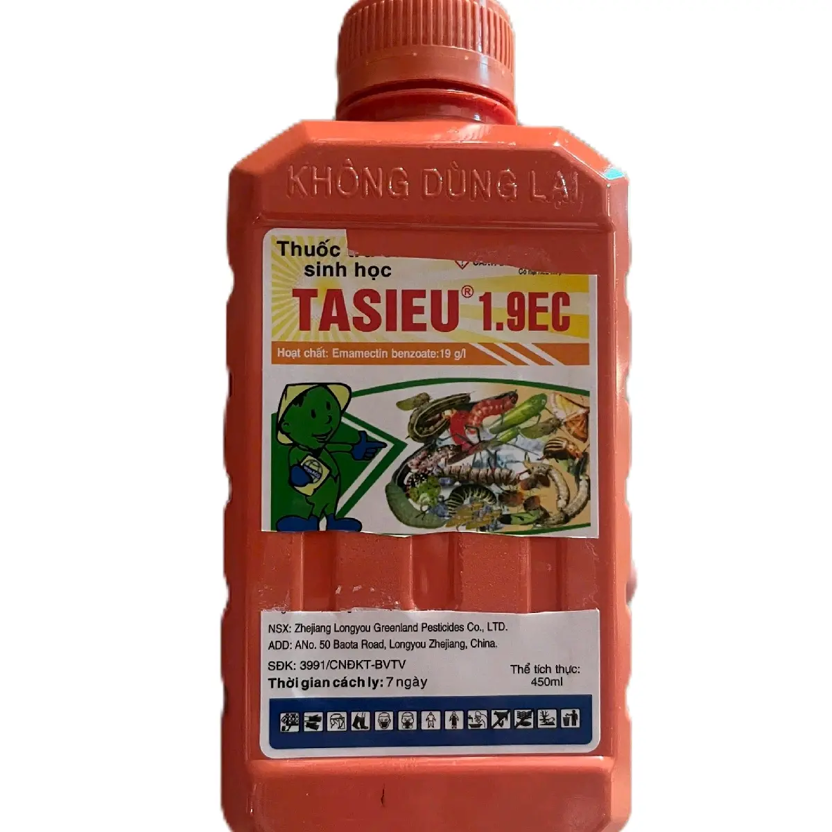 Sản phẩm Tasieu 1.9 chai 450ml Chuyên dùng sầu riêng