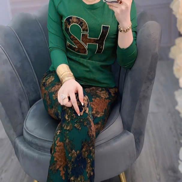 Đồ Bộ Tay Dài Quần Baggy Đồ Bộ Nữ Thêu. Áo tăm lạnh quần mango mặc nhà mềm mát size từ 47-74 kí