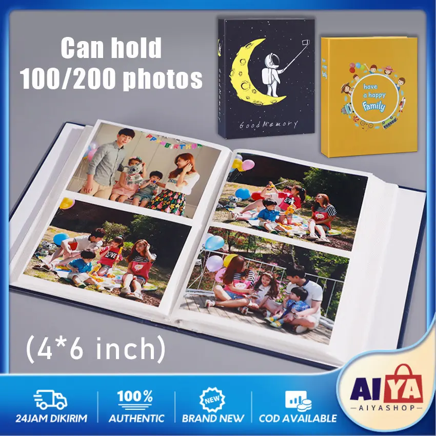 Album Foto 4R Keluarga Isi 100 / 200 4X6 Inch Photo Album Aesthetic