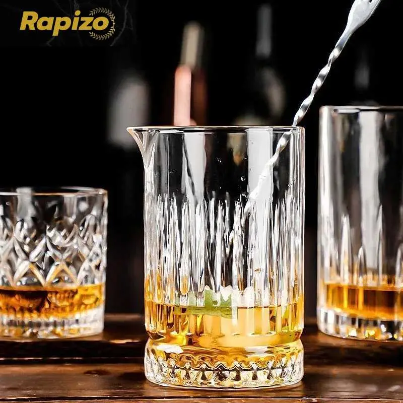 Rapizo Gelas Mixer Bartender Cocktail Mixing Shaker Glass 700ml