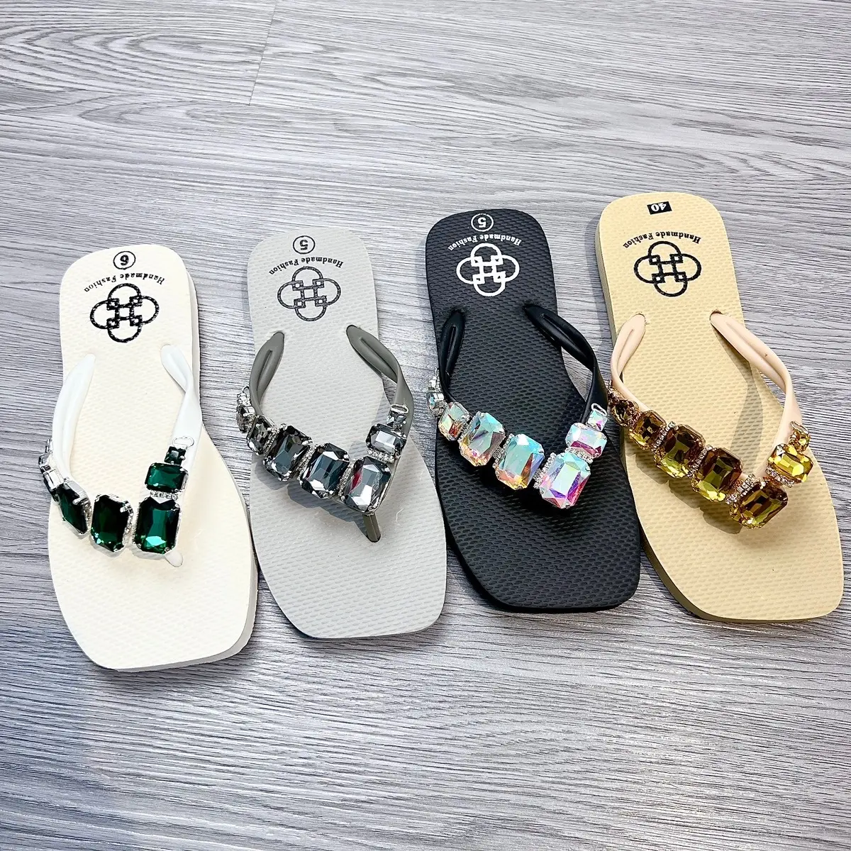 DÉP ĐÁ VUÔNG TRÁI TIM CATHY ĐẾ BỆT  Shoes DéP Nữ GiàY