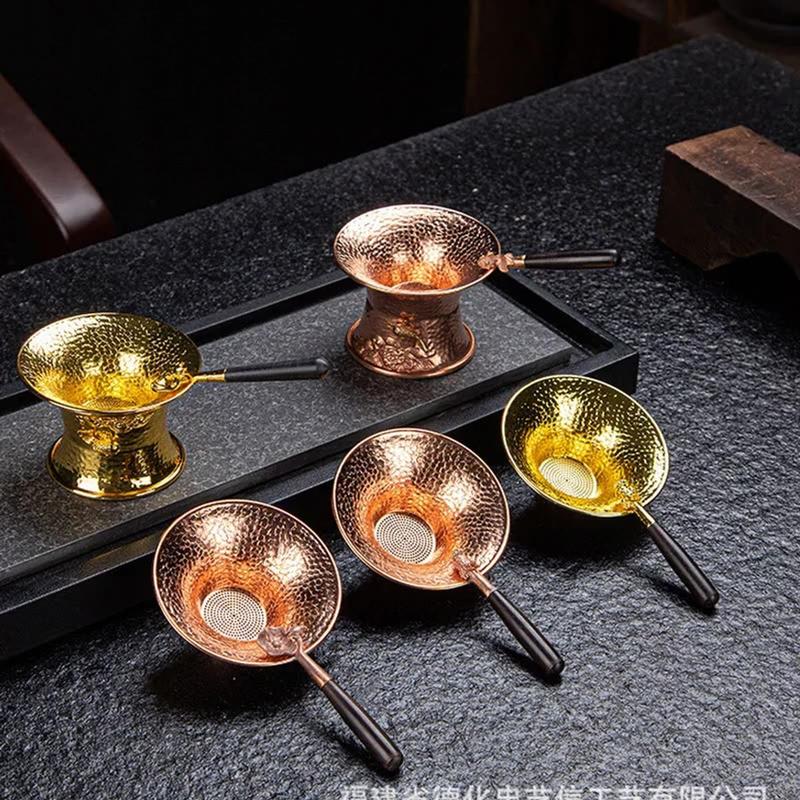 Lọc trà đồng đỏ gò tay cao cấp 4