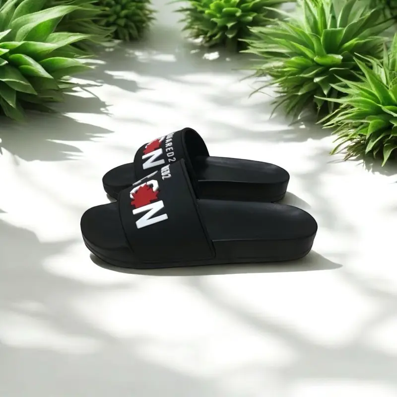 dép lê màu đen ic size 35-42 dép dẻo nhẹ hợp mọi phong cách dép slipper đế bằng