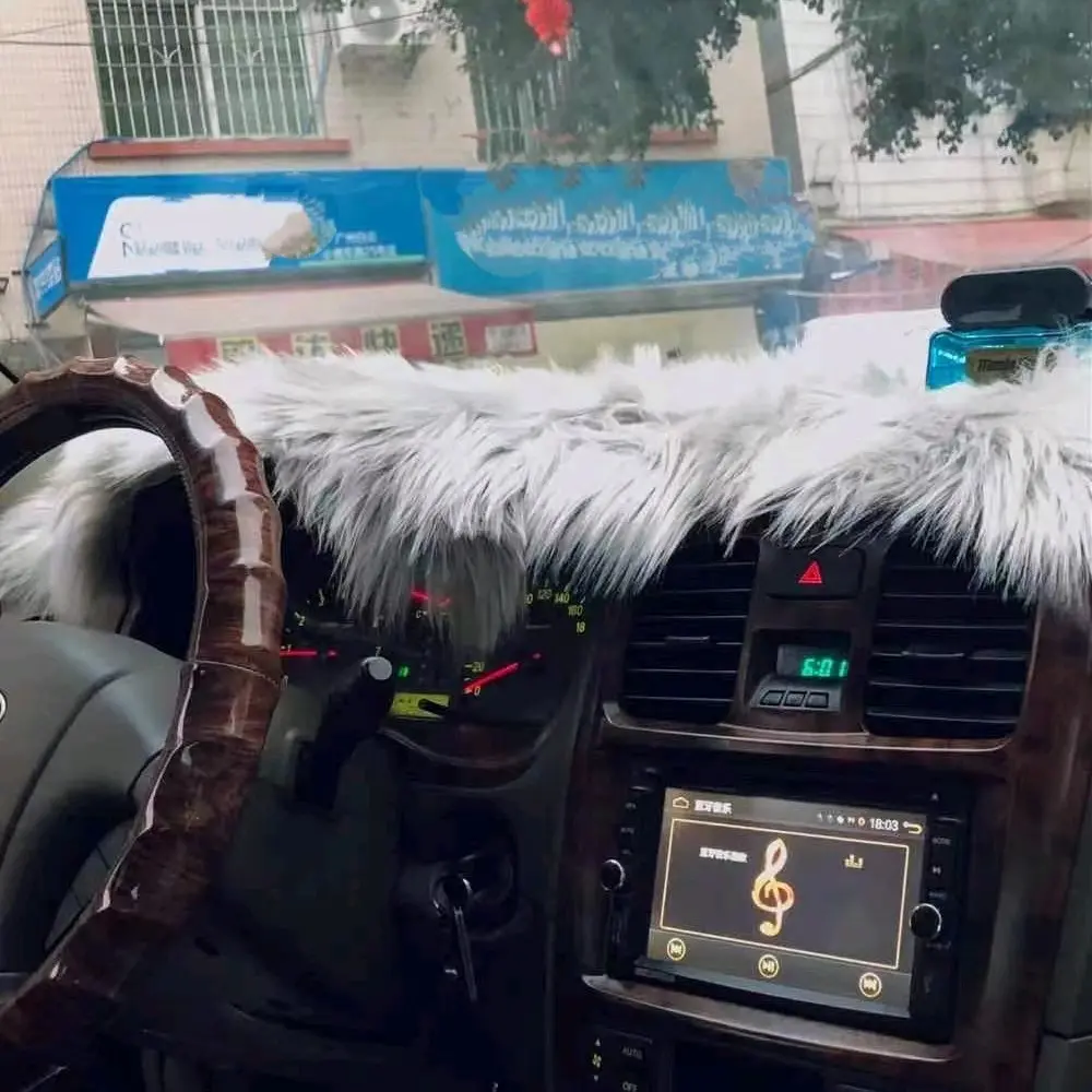 Alas Cover Car Dashboard Mobil Bulu Panjang Mix Color