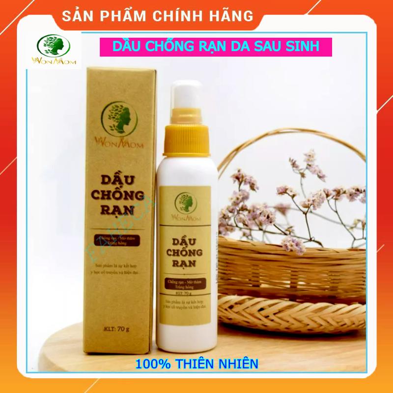 Dầu gừng massage tan mỡ WONMOM Từ thảo dược - Chai xịt 70g - Giảm mỡ, ấm bụng sau sinh - Săn chắc vùng da chảy xệ