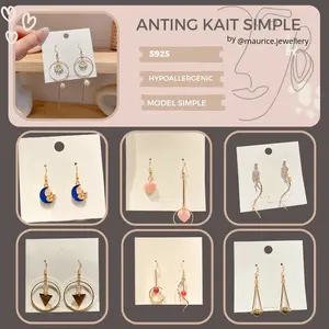 Maurice Jewellery Anting Kait Wanita Simple Model Geometri Earrings