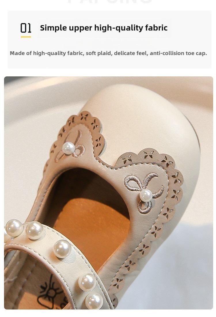 Product Introduction of Stylish Soft Bottom Slip-resistant Children's Leather Shoes 2