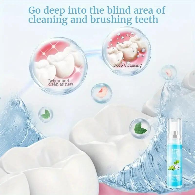 Peach & Mint Flavor Oral Spray, 2 Counts/set Mouth Freshener Spray, Cooling Spray, Oral Care Spray for Men & Women 5