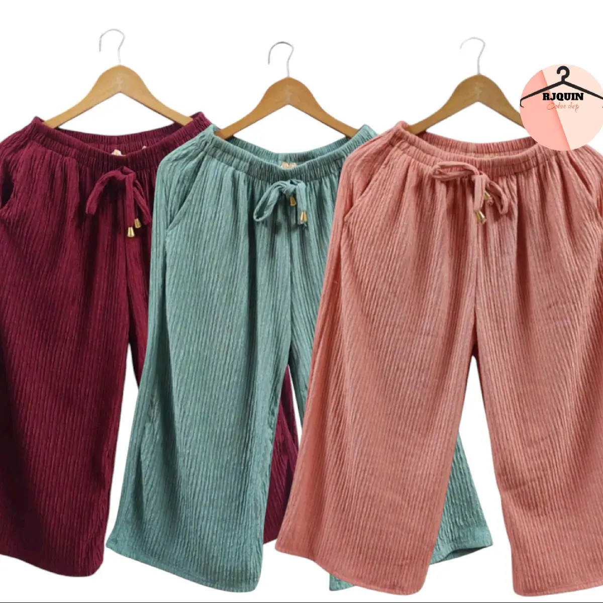 3/4 Square Tokong For Women.With Two Side Pocket, Fit 26"to 36"waistline. Womenswear Bottom Full Garterized, Stretchable Fabric