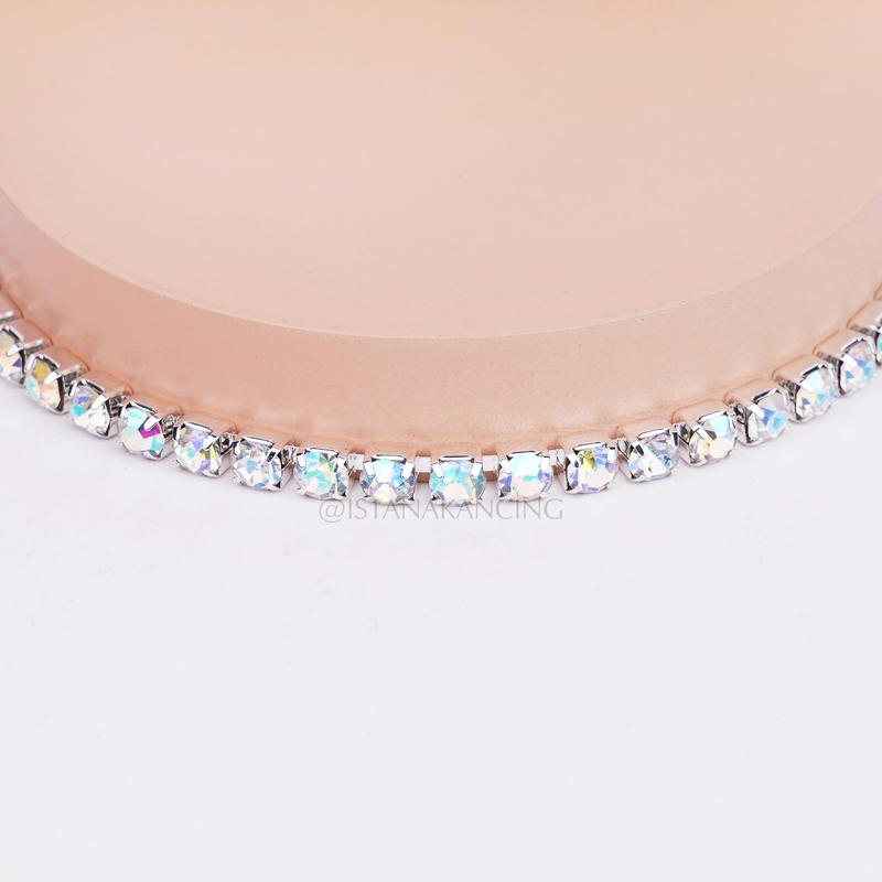 Payet Baju Belt Bridal Sash Premium Kristy SS24 Mewah Rhinestone Applique 2