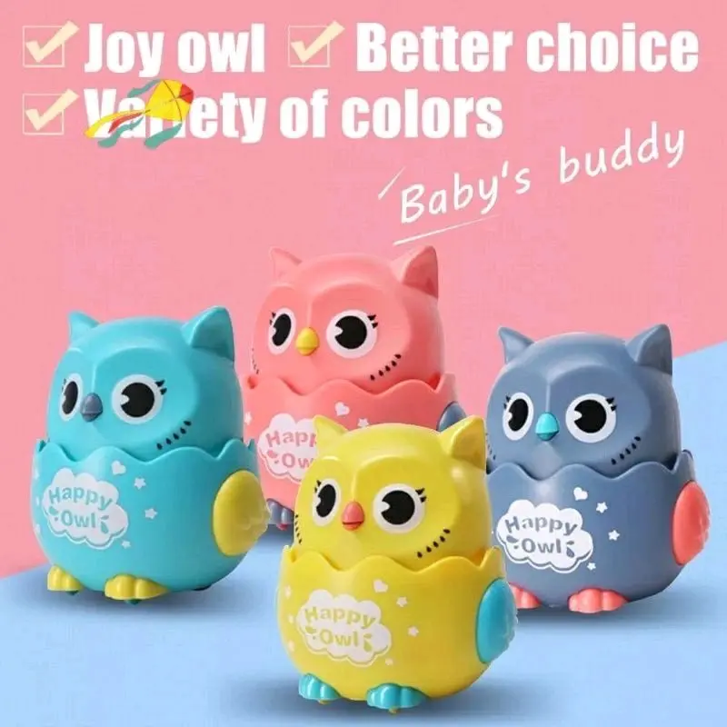 mainan anak edukasi burung happy Owl jalan kids toys Set Hadiah Cowok Cewek Beraneka warna Game mainan burung hantu Bergerak
