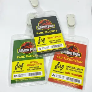 Jurassic Park Prop ID Badge Cosplay Nametag