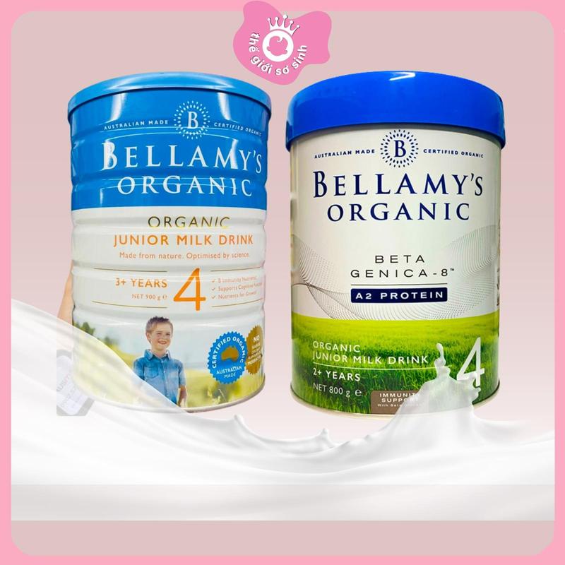 Hộp Sữa Organic Bellamy đạm A1, A2 - Dành Cho Trẻ Nhỏ, Xuất sứ Úc - Đựng Sữa Bột, Trữ Sữa