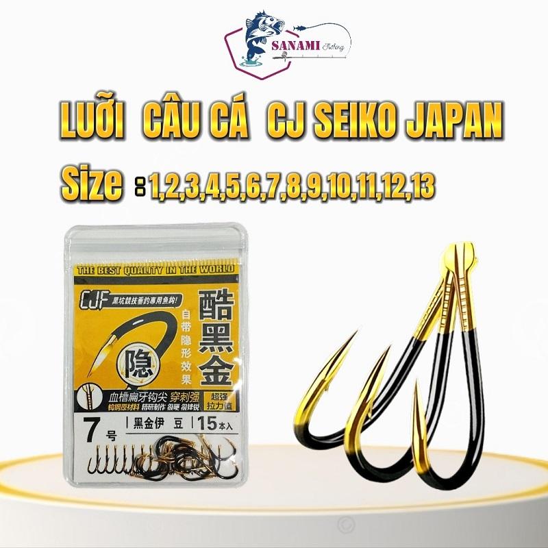 Lưỡi câu cá CJ Nhật Bản ( Vỉ 15 Chiếc ) Cao Cấp Chuyên Câu Đài, Câu Đơn LC7 - Sanami Fishing