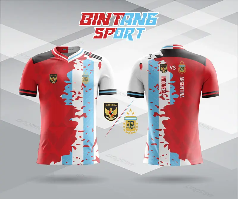 Kaos Fantasy Autentic Indonesia Vs Argentina Printing (limited edition) Baju Sport 0