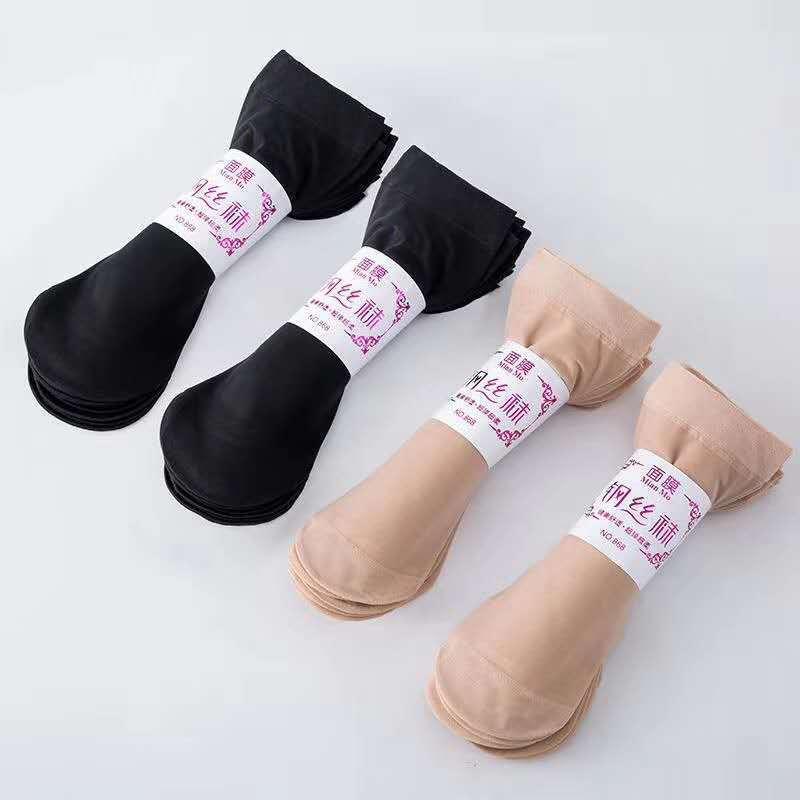 Product Introduction of Tất Ngắn, Dành Cho Nữ, Mùa Hè, Pha Lê Mỏng, Tất Dây Thép, Chống Trượt, Đế Bông, Tất Lụa, Màu Da Thịt, Bàn Chân Không Hôi, 5 Đôi, Gửi Đi 13