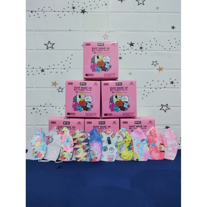 Masker Duckbill Anak 3Ply Earloop Premium Isi 50pcs - JM 1