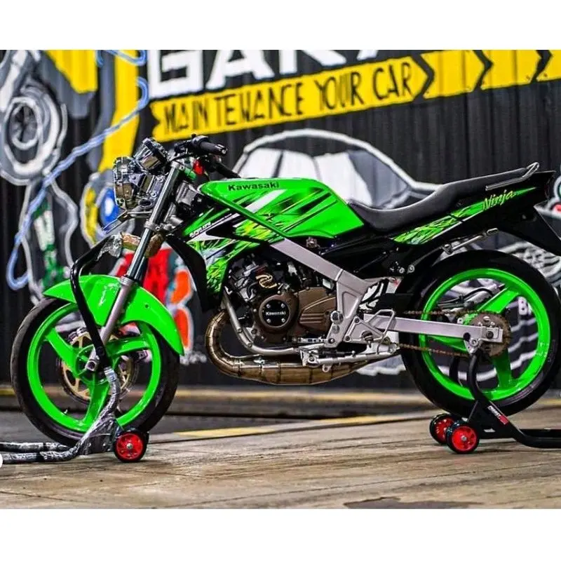 Striping Lis Stiker motor Kawasaki ninja 2010 hijau original
