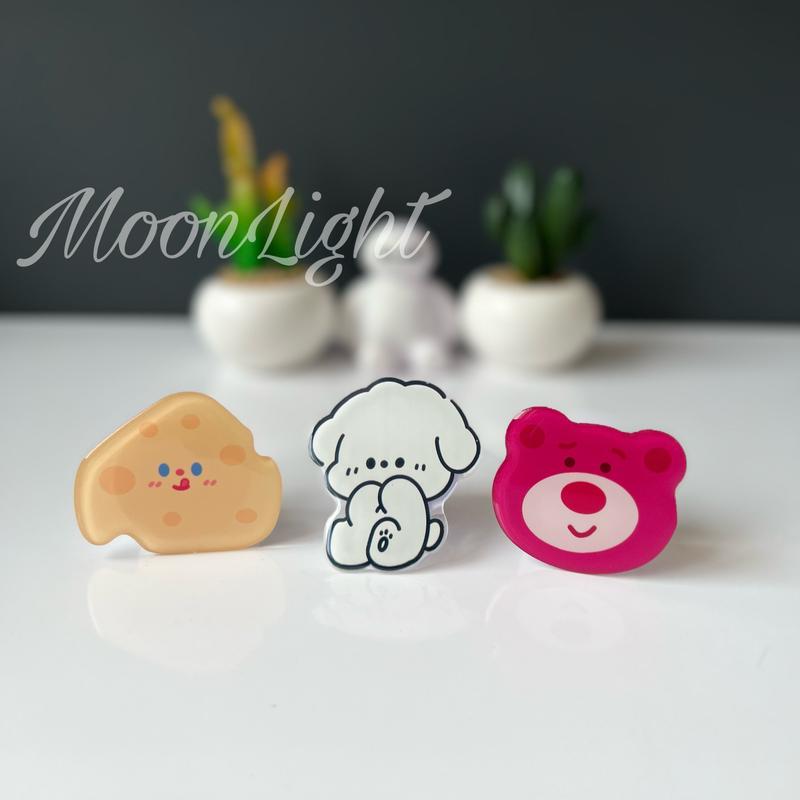 Popsocket HP/ Holder HP Simple Bentuk Karakter Lucu Bisa Dilipat untuk Semua HP 2