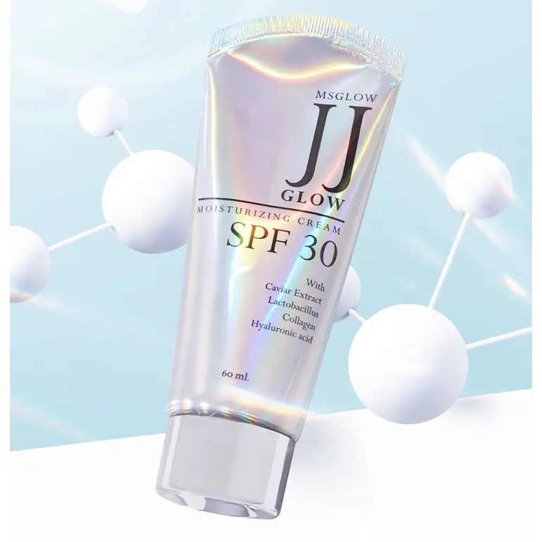 MS GLOW JJ Glow Moisturizing Cream SPF 30 Semua Jenis Kulit Wajah Moisturizer Pelembab Mencerahkan 4